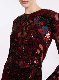 Bead Embroidered and Cady Jumpsuit