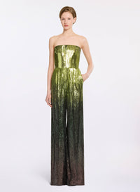 Strapless Sequin Jumpsuit
