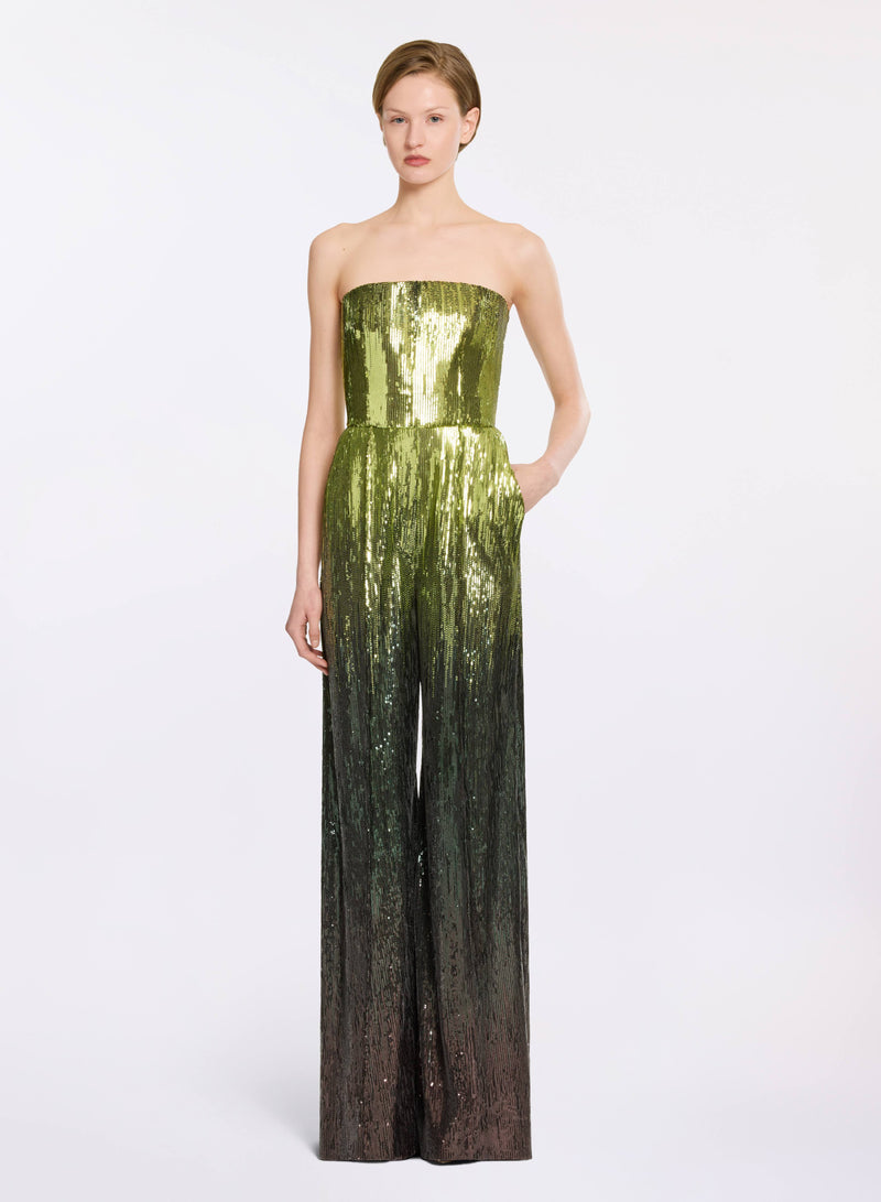 Strapless Sequin Jumpsuit