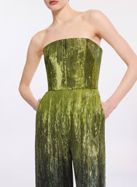 Strapless Sequin Jumpsuit