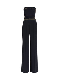 Trim Embellished Cady Jumpsuit