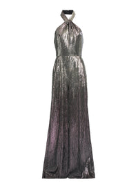 Halter Gradient Sequin Jumpsuit