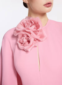 Flower Embellished Cady Jumpsuit