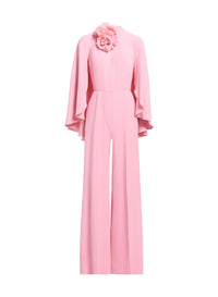 Flower Embellished Cady Jumpsuit