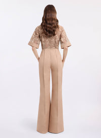 macrame‚ & Drill Jumpsuit