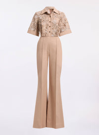 macrame‚ & Drill Jumpsuit