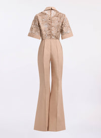 macrame‚ & Drill Jumpsuit