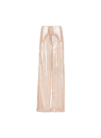 Sequined Mesh Pants