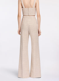 Sequined Tweed Pants