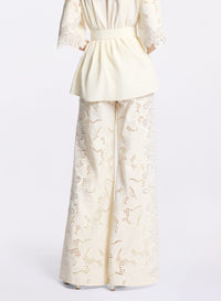 Cotton Embroidered Pants