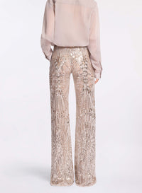 Embroidered Tulle Pants