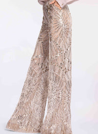 Embroidered Tulle Pants