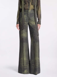 Printed Linen Pants