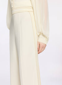 Cord Embellished Cady Pants