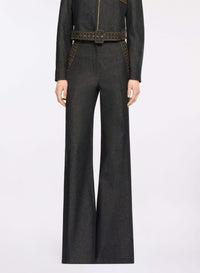 Embellished Denim Pants