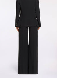 Cady and Satin Flared Pants