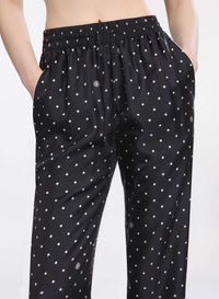 Printed Twill Pants
