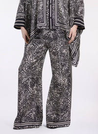 Printed Twill Pants