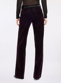 Flocked Denim Pants