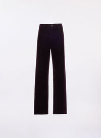 Flocked Denim Pants