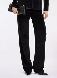 Embellished Velvet Pants