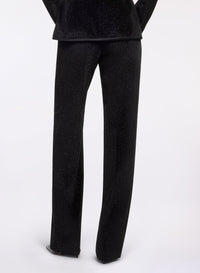 Embellished Velvet Pants
