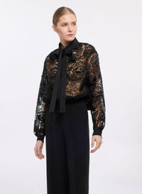 Silk & Guipure Lace Shirt (PP)