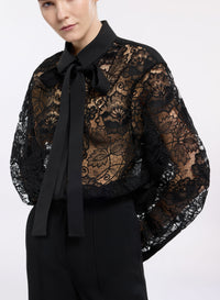 Silk & Guipure Lace Shirt (PP)