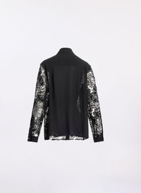 Silk & Guipure Lace Shirt (PP)
