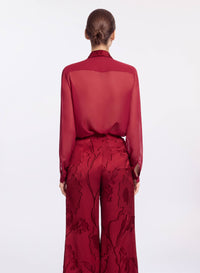 Jacquard & Silk Shirt