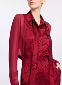 Jacquard & Silk Shirt