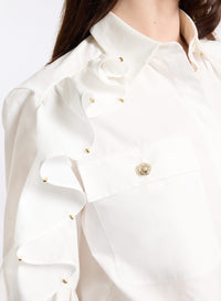 Embellished Poplin Shirt