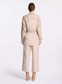 Drawstring Silk Shirt