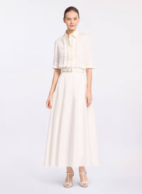 Pleated Ruffle Shirt