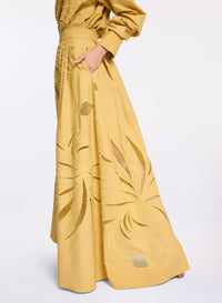 Embroidered Cotton Skirt