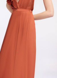 Pleated Chiffon Long Skirt
