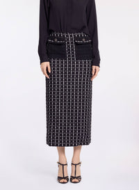 Tweed Midi Skirt