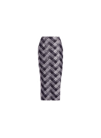 Chevron Midi Skirt