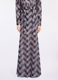 Chevron Long Skirt
