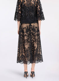 Sequin Embroidered Skirt