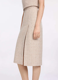 Sequined Tweed Skirt