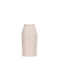 Sequined Tweed Skirt