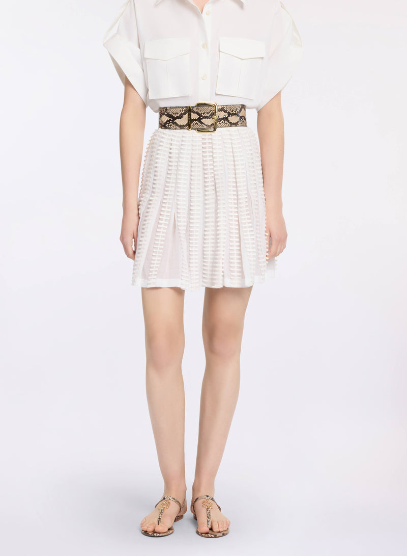 Embroidered Cotton Skirt
