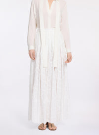 Embroidered Cotton Skirt