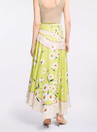 Printed Twill Skirt