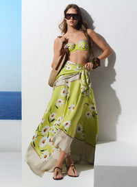 Printed Twill Skirt