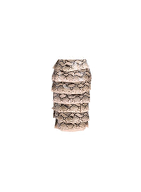 Python Leather Skirt