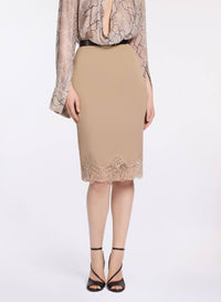 Silk & Lace Pencil Skirt (PR)