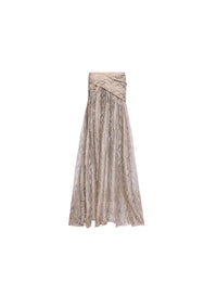 Python Printed Chiffon Skirt
