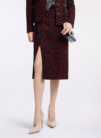 Tweed Midi Skirt
